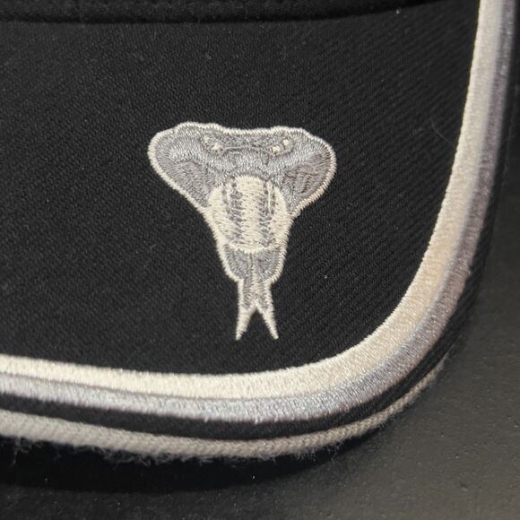 Vintage 90s Twins Enterprises Arizona Diamondbacks Black Silver Strapback Hat - Picture 3 of 9